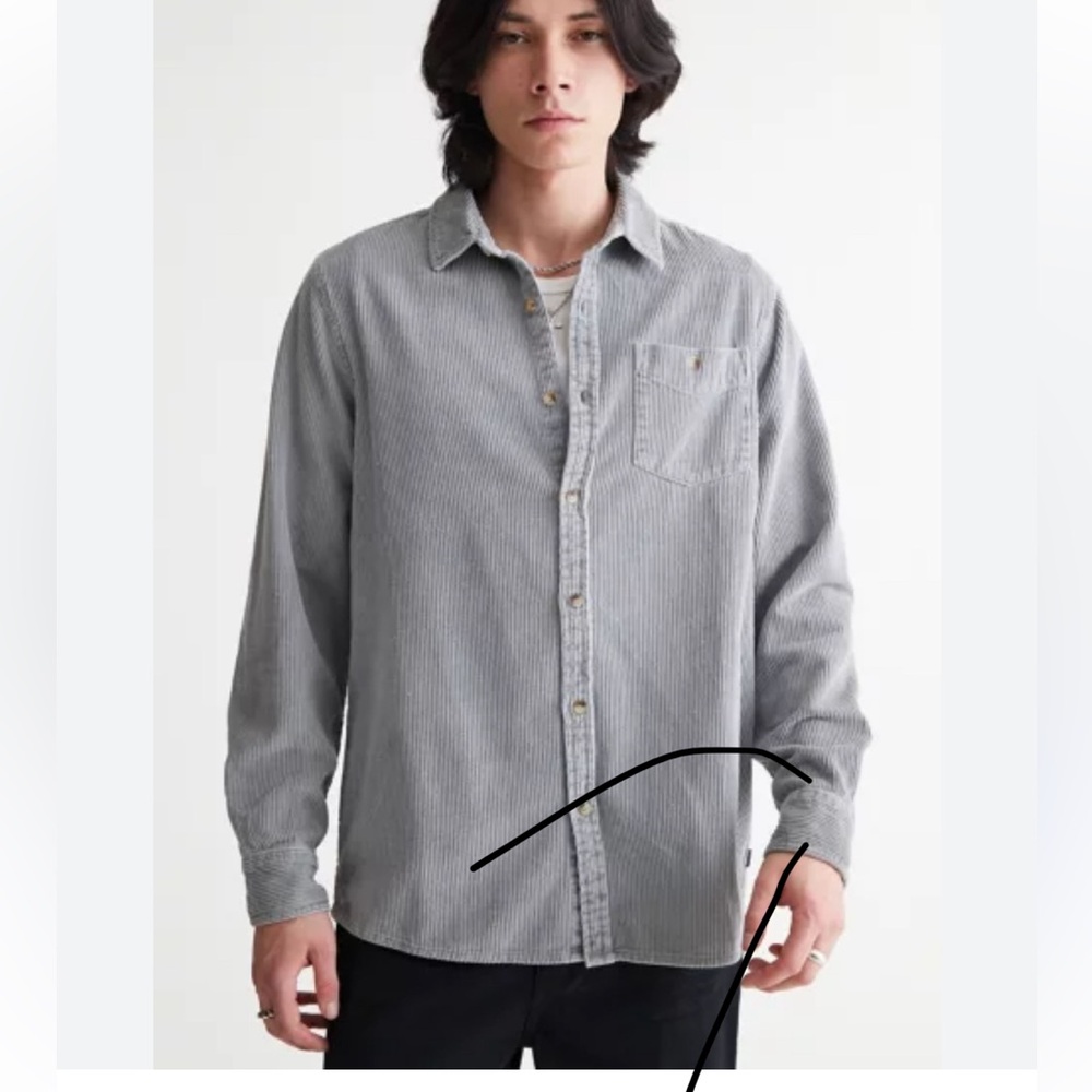 Urban Outfitters Men At Work Corduroy Shirt